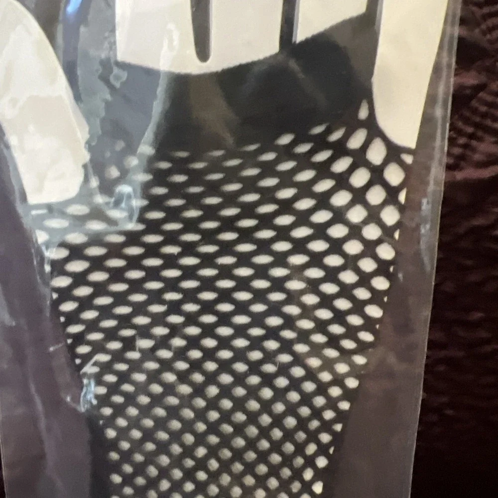 Black Fishnet Gloves Halloween Costume Accessory Dress Up Cosplay New In Package